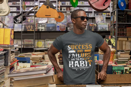 "Success and Failure are the results of Habit" Short-Sleeve Unisex T-Shirt