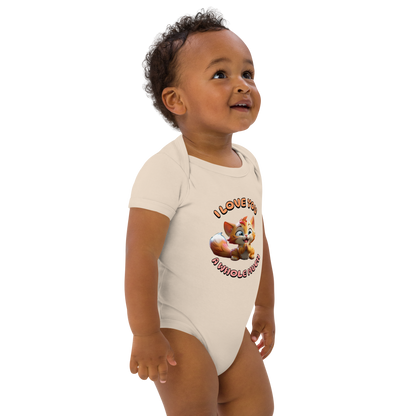 I Love You A Whole Much Organic cotton baby bodysuit