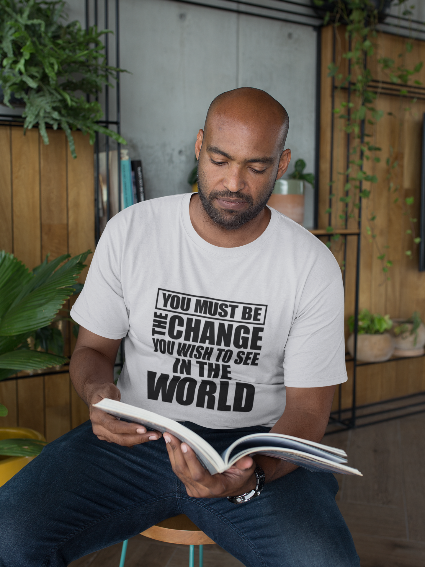 Be the change you wish to see Short-Sleeve Unisex T-Shirt