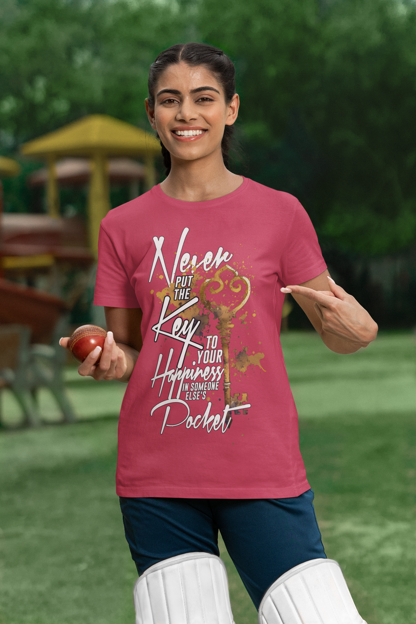 Never put the Key to your Happiness in someone else's Pocket Unisex t-shirt