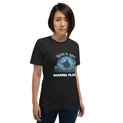 Jank is Life Circle Graphic (female char.) Unisex t-shirt